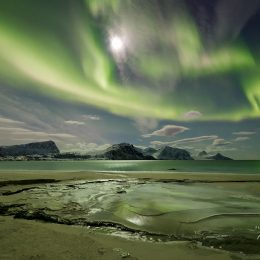 Northern Lights at the Beach